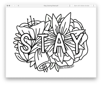 Coloring Sheets: Digital Download
