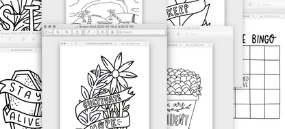 Coloring Sheets: Digital Download
